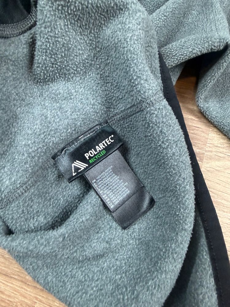 Grey The North Face Polartec Fleece Zip Up (L) image 3