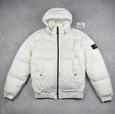 White Stone Island Crinkle Reps NY Down Jacket (A/W 2020) 2