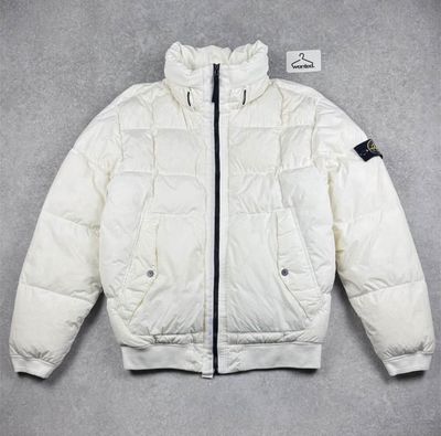 White Stone Island Crinkle Reps NY Down Jacket (A/W 2020) 1