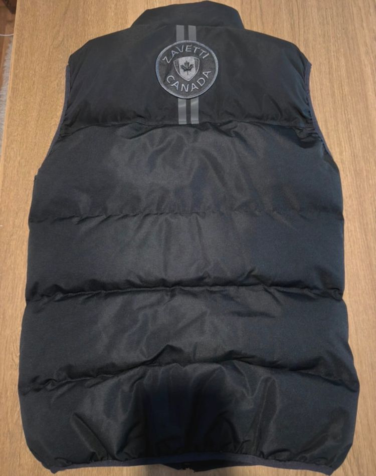 Zavetti Canada Black Puffer Vest image 9