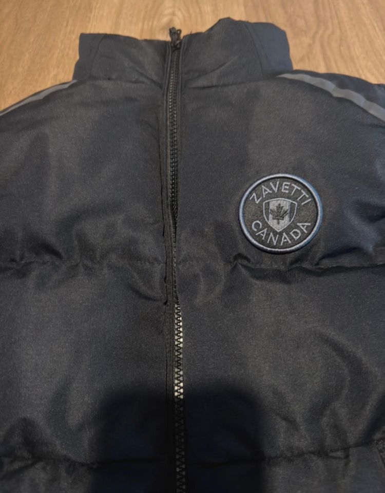 Zavetti Canada Black Puffer Vest image 2