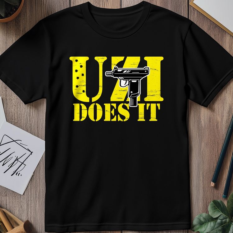 Uzi-Does-It T-Shirt - Funny and AU