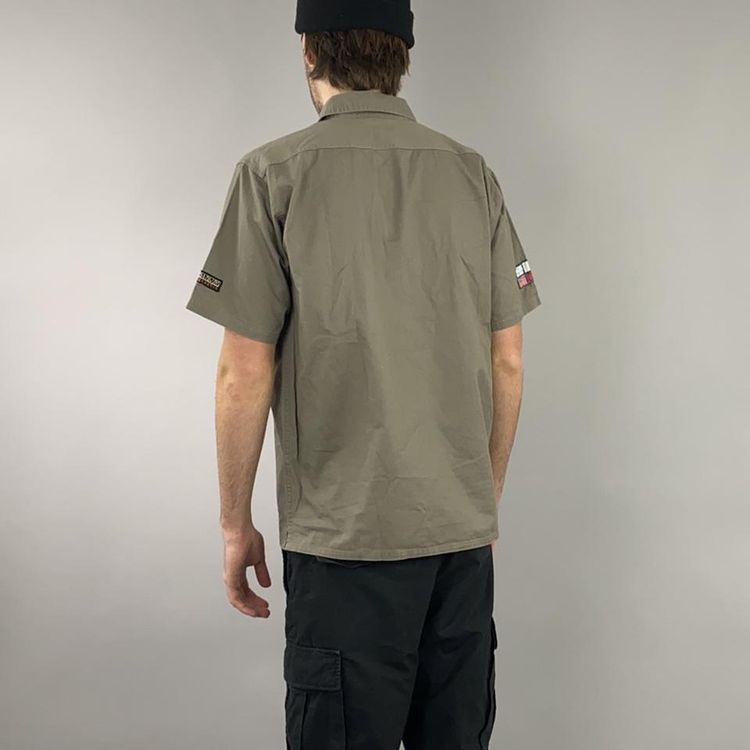 Vintage napapiji shirt sleeve military style shirt 3