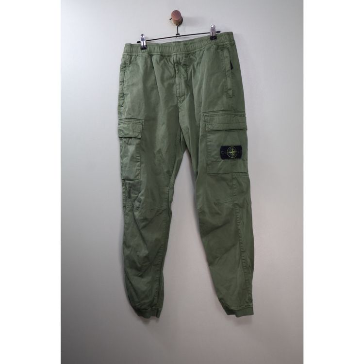Stone Island Green RE-T Cargo Bottoms