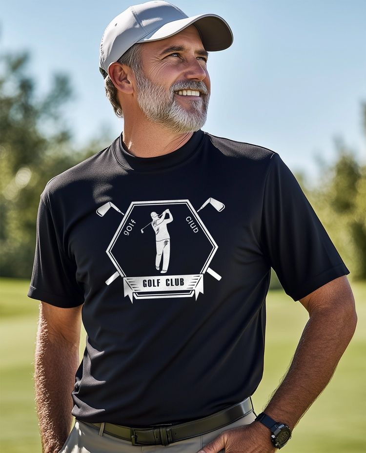 Golf-02 Swing into t-shirt AU 6