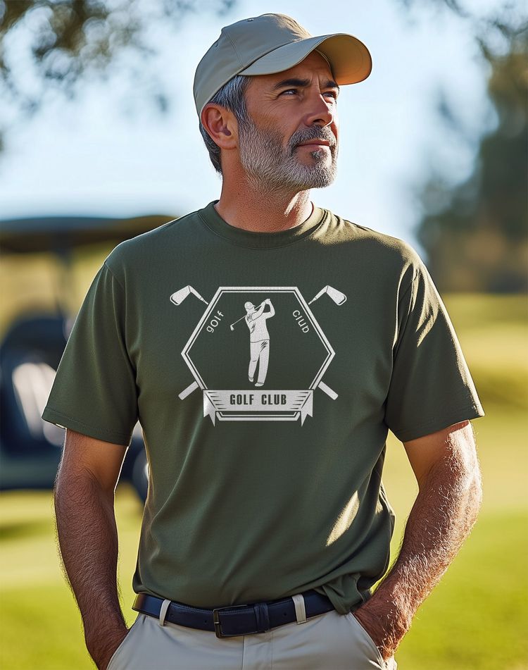 Golf-02 Swing into t-shirt AU 9