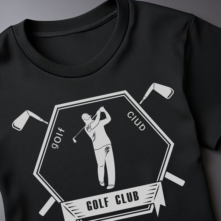 Golf-02 Swing into t-shirt AU 8