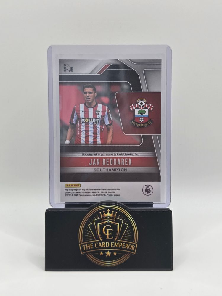 Jan Bednarek (Southampton) Autographed Card Prizm Premier League 2024-2025 image 2