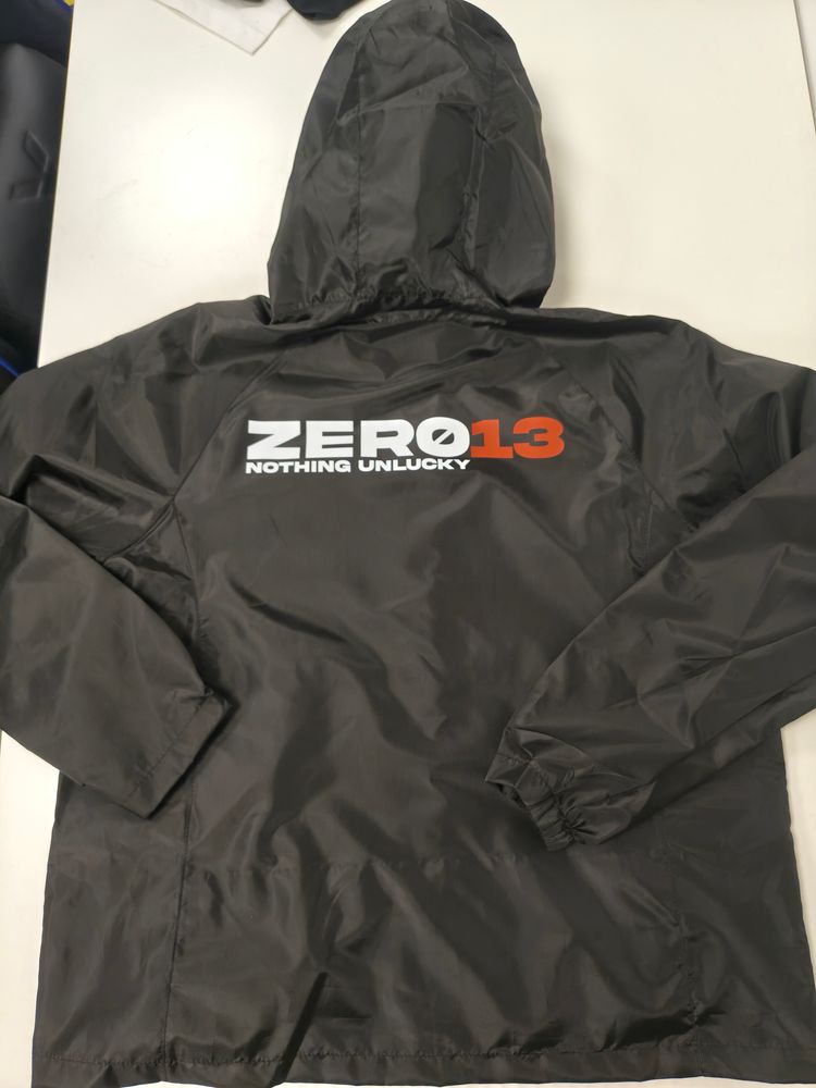 *NEW RELEASE* Zero13 Black Hooded Windbreaker Jacket, New, All sizes