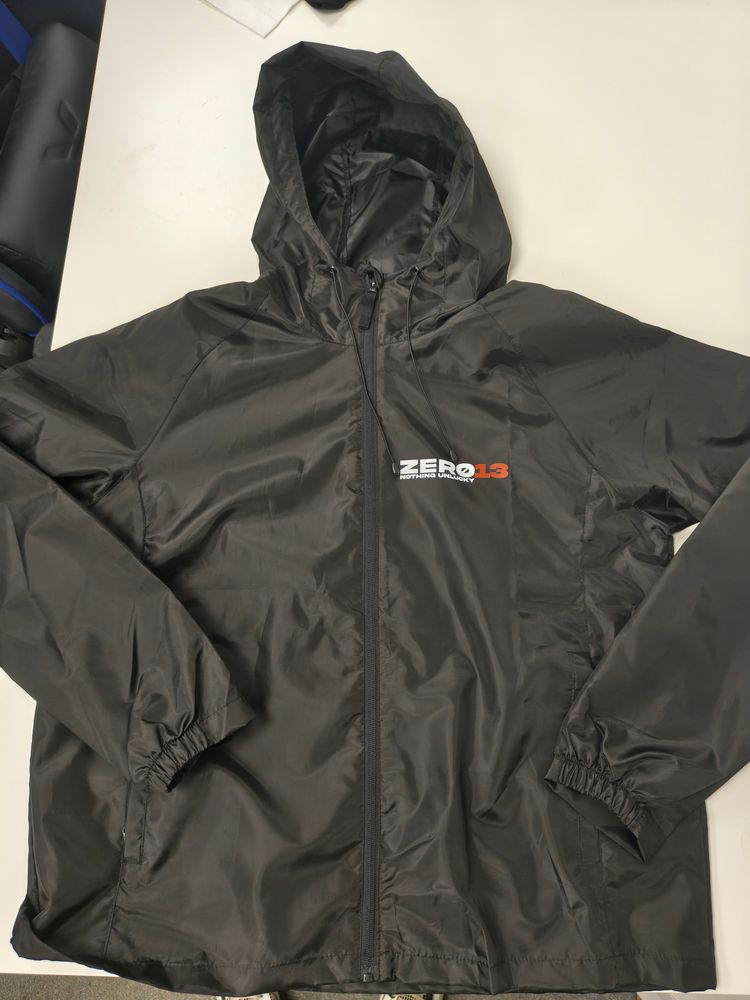 *NEW RELEASE* Zero13 Black Hooded Windbreaker Jacket, New, All sizes  image 2