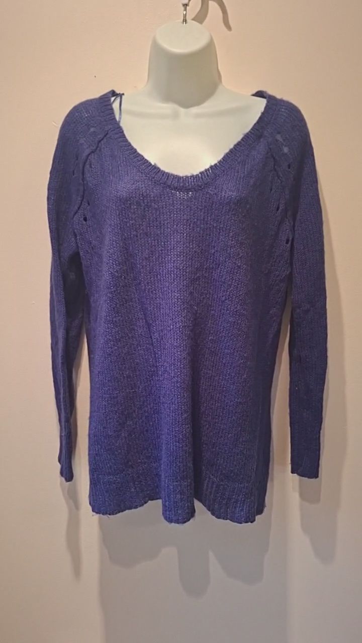 George Purple Lightweight Sweater image 1