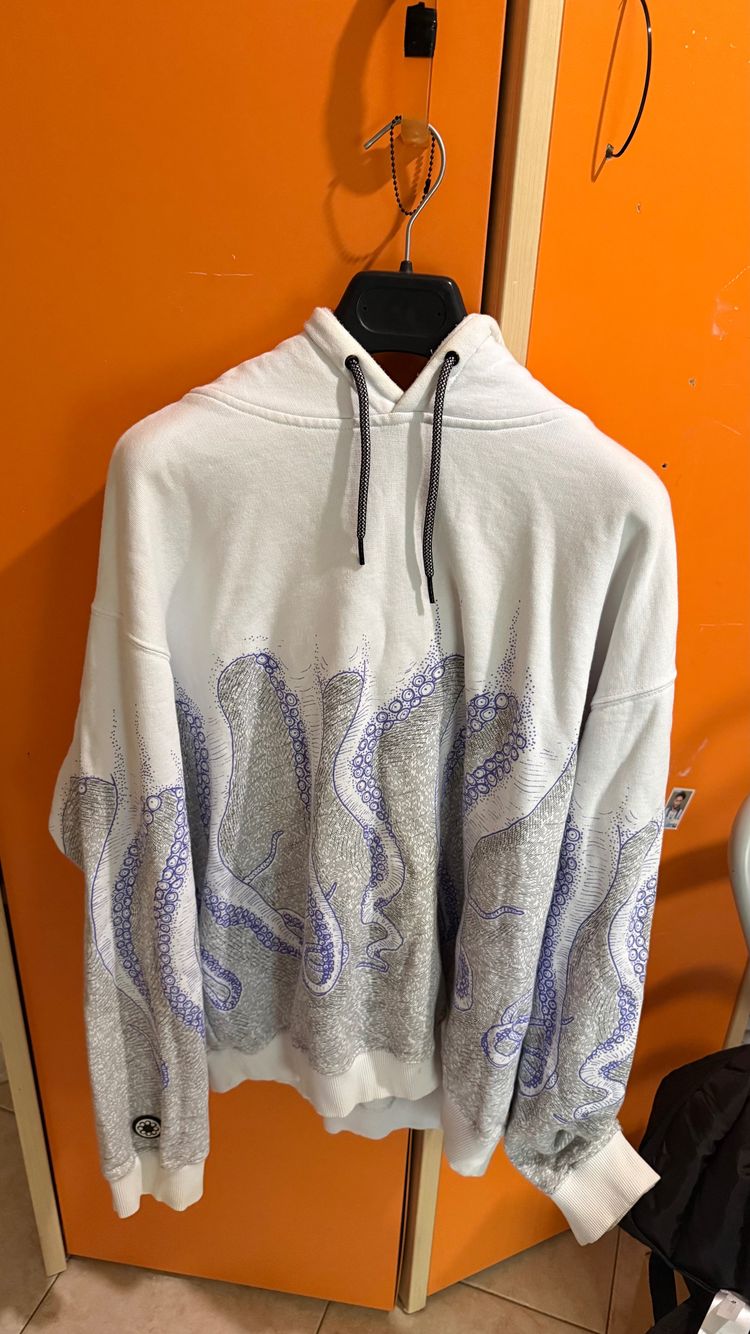Other White Hoodie With Octopus Tentacle Print product image
