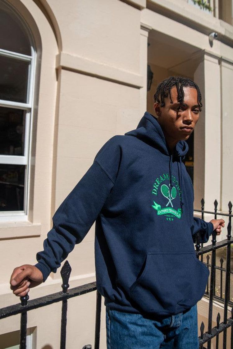 440gsm Hoodie in Navy with Catford Tennis Club Embroidery 2