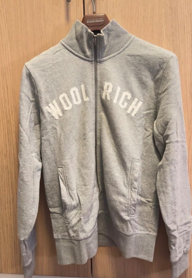 Woolrich Grey Zip-Up Sweatshirt