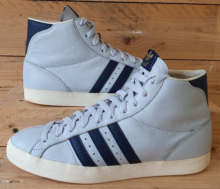 Vintage Trainers Adidas Basket Profi Mid Leather Trainers UK8/US8.5/EU42 Q34734 Grey/Navy imagen del producto