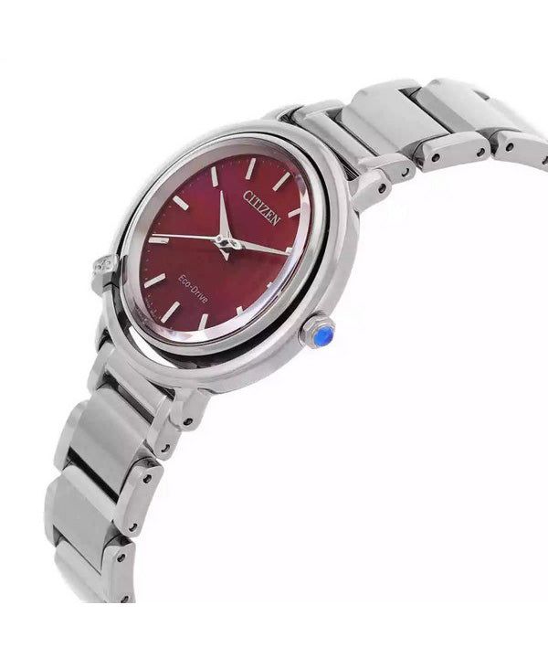 Citizen L Eco-Drive Stainless Steel Red Dial EM1090-78X Women's Watch image 3