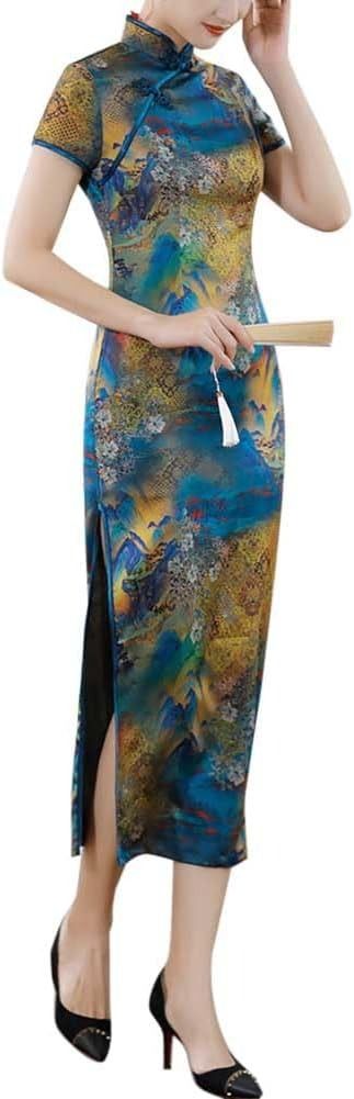 Multicolor Cheongsam Dress image 1