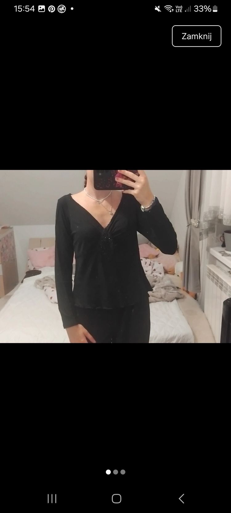 Black Long Sleeve Top