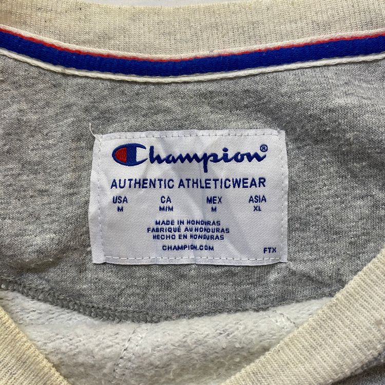 Champion Two-Tone Raglan Crewneck Sweatshirt - Grey (M) image 5