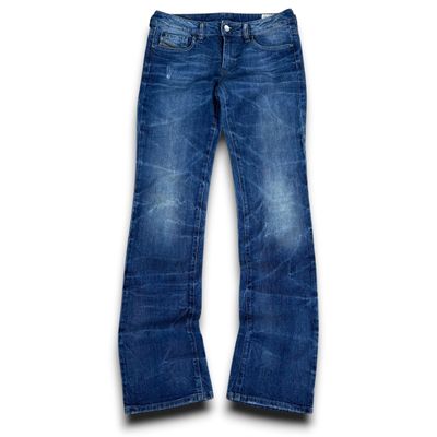 Diesel 2000's fitted washed denim ronhary bootcut jeans (S)