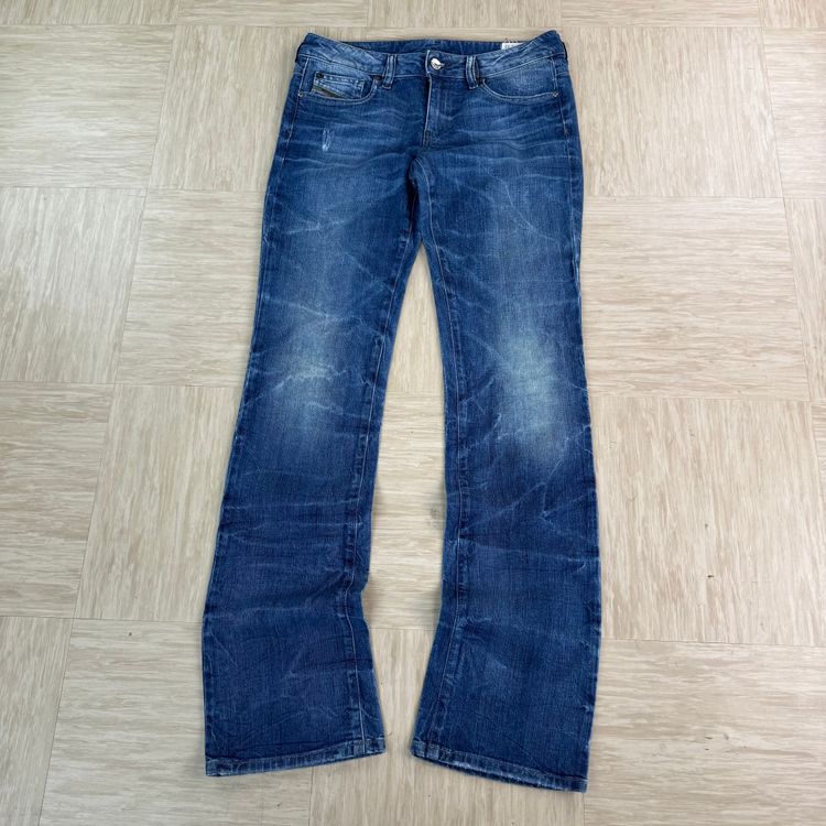 Diesel 2000's fitted washed denim ronhary bootcut jeans (S) image 10