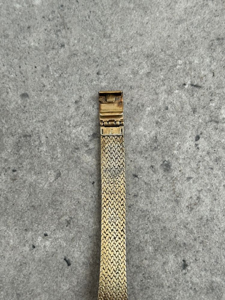 Rotary 1980s Gold Plated Quartz Bracelet Logo Watch obraz 3