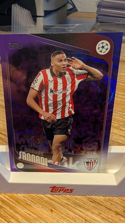 Maroan Sannadi Topps UEFA Purple Parallel /250 Athletic Club