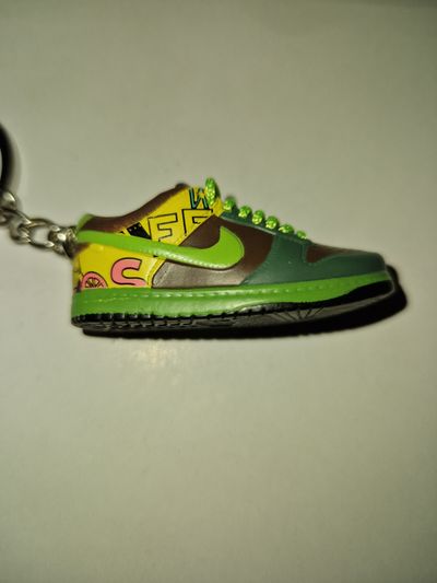 Nike club Green And Brown Sneaker Keychain