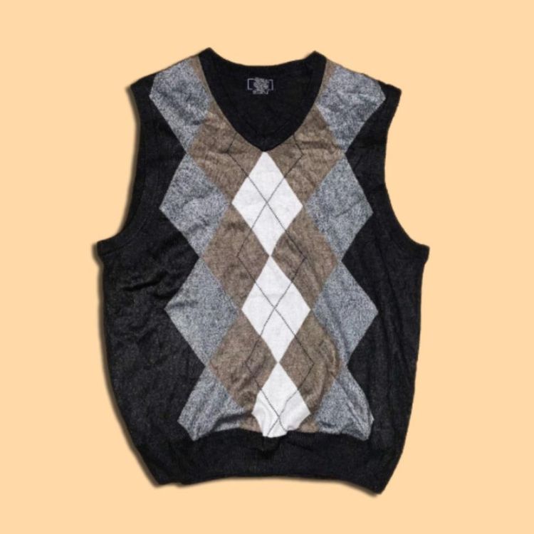 * DOCKERS ARGYLE PATTERN SWEATER VEST *