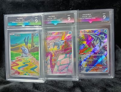 Sequential Frigibax, Arctibax, Baxcalibur Mint 9 Slabs