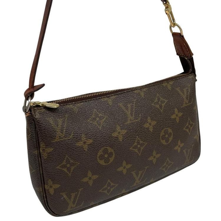 Immagine di Pre-Loved Louis Vuitton Pochette Accessoires Monogram Shoulder Bag 9
