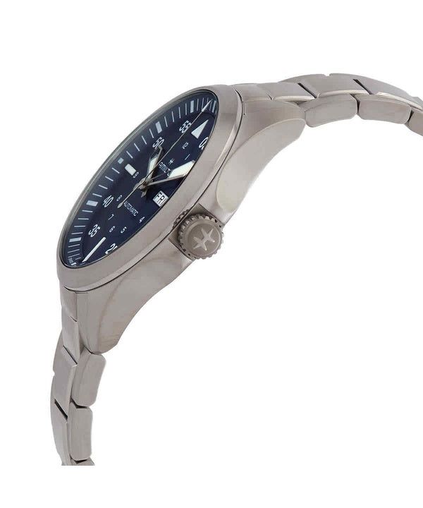 Hamilton Khaki Aviation Pilot Stainless Steel Blue Dial Automatic H64635140 100M Men's Watch 3