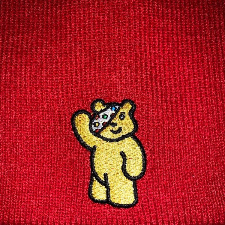 * RED PUDSEY THE BEAR BEANIE  * image 3