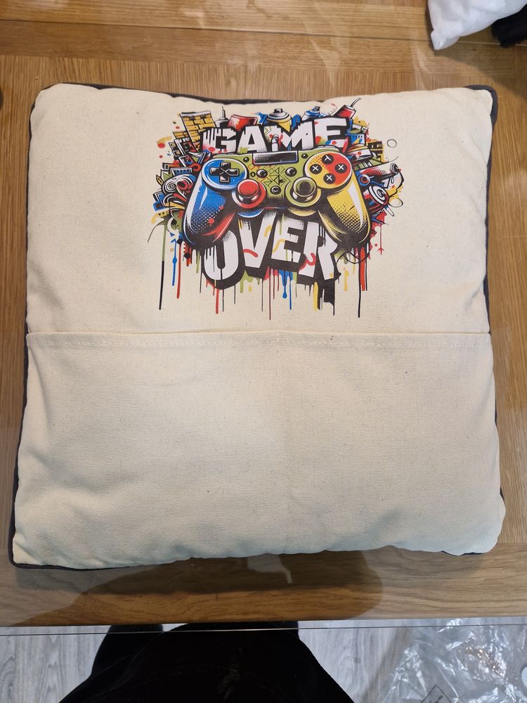 Pocket Cushion Cover With Game Controller Graphic image 1