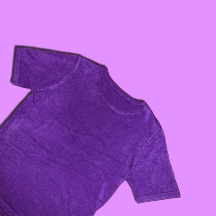 Immagine di * PURPLE Y2k SHORT SLEEVED KNIT TOP 3
