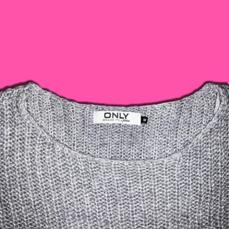 * ONLY GREY CHUNKY KNIT SWEATER * 2