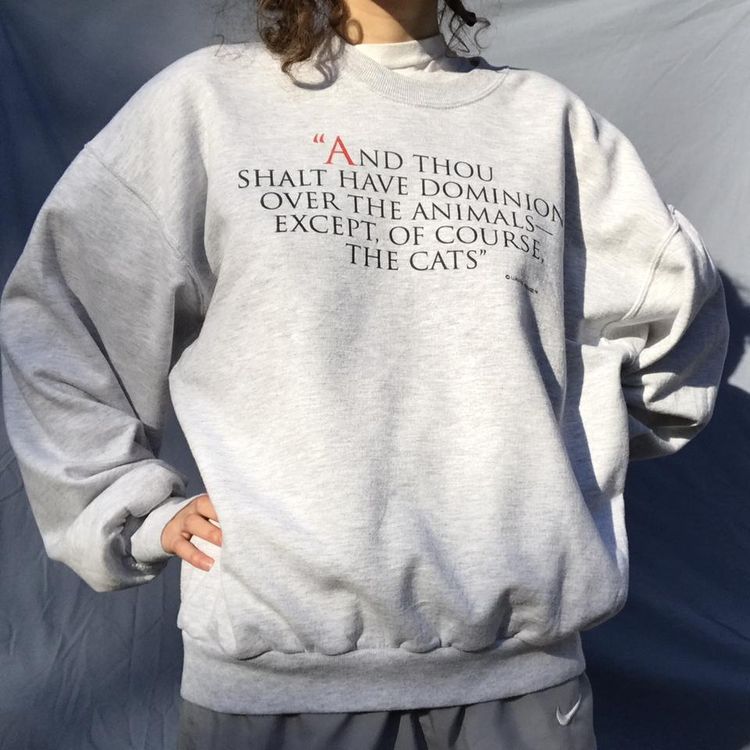 Jerzees 90s / y2k Jerzees light grey graphic sweatshirt. product image