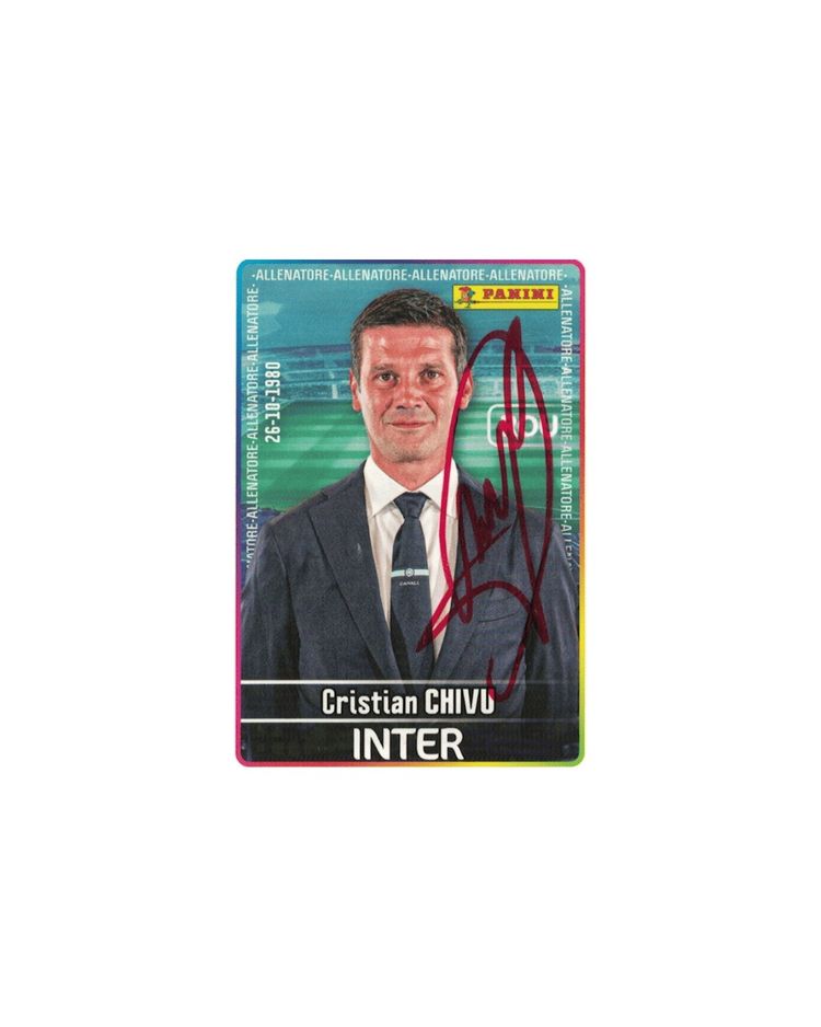 Figurina Calciatori Panini 2025/26 – Inter Chivu Autografata
