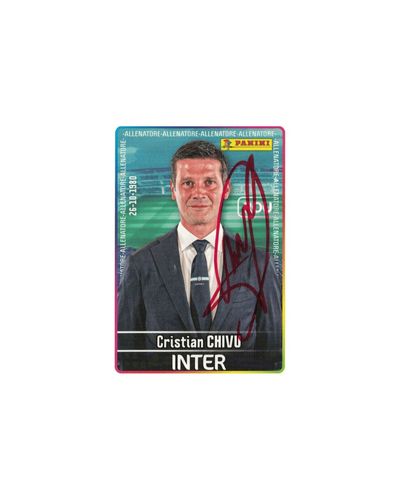 Figurina Calciatori Panini 2025/26 – Inter Chivu Autografata