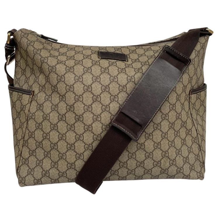 Immagine di Pre-Loved Gucci Supreme GG Monogram Diaper Changing Shoulder Bag 1