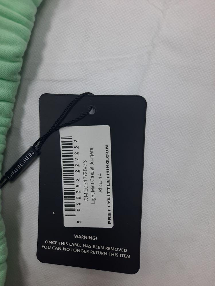 Prettylittlething Light Green Casual Joggers image 4