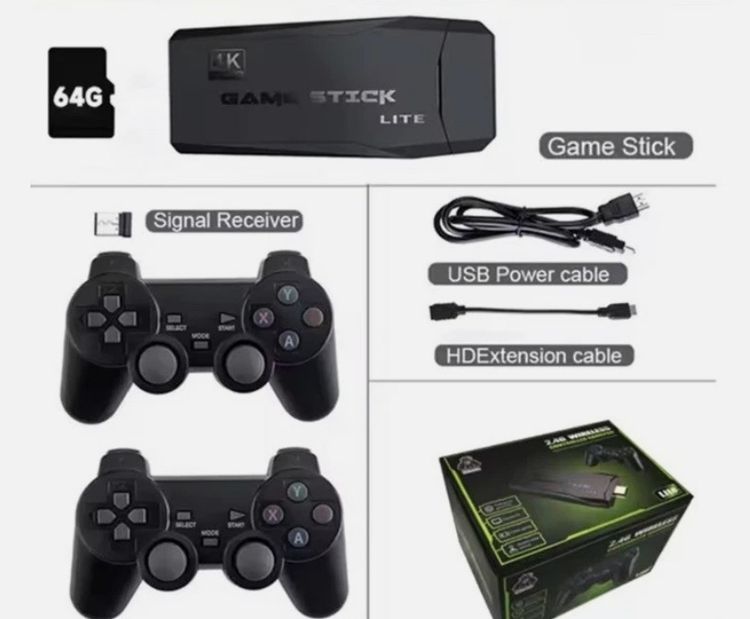 Other Game Stick Lite With 2 Wireless Controllers Memories of childhood games product image