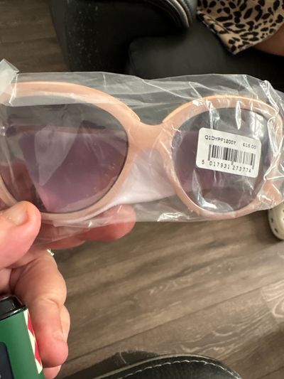 Pink Oval Sunglasses