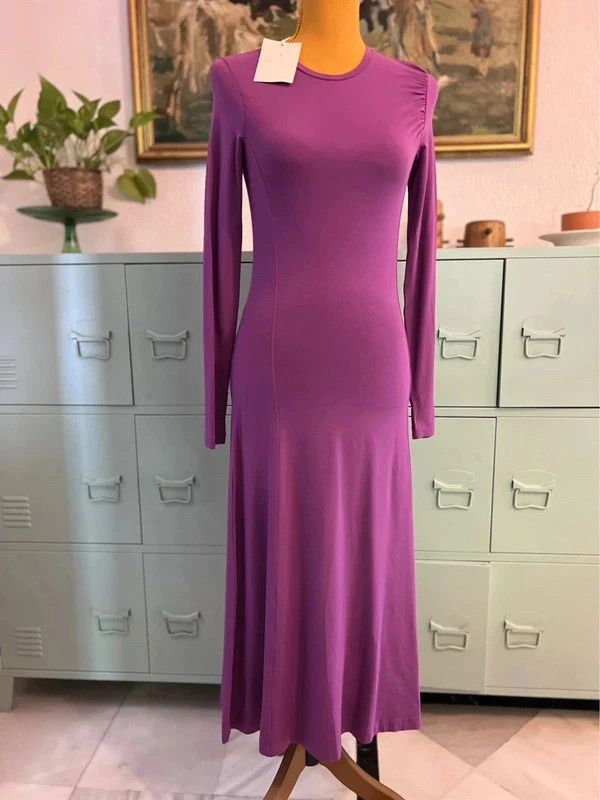 COS COS – Purple Tencel Modal Fitted Dress A-Line – XS – New With Tags 89 € product image