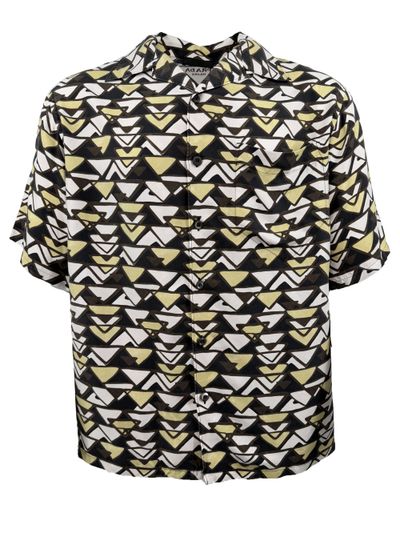 Prada Geo Print Silk Shirt (579416719)