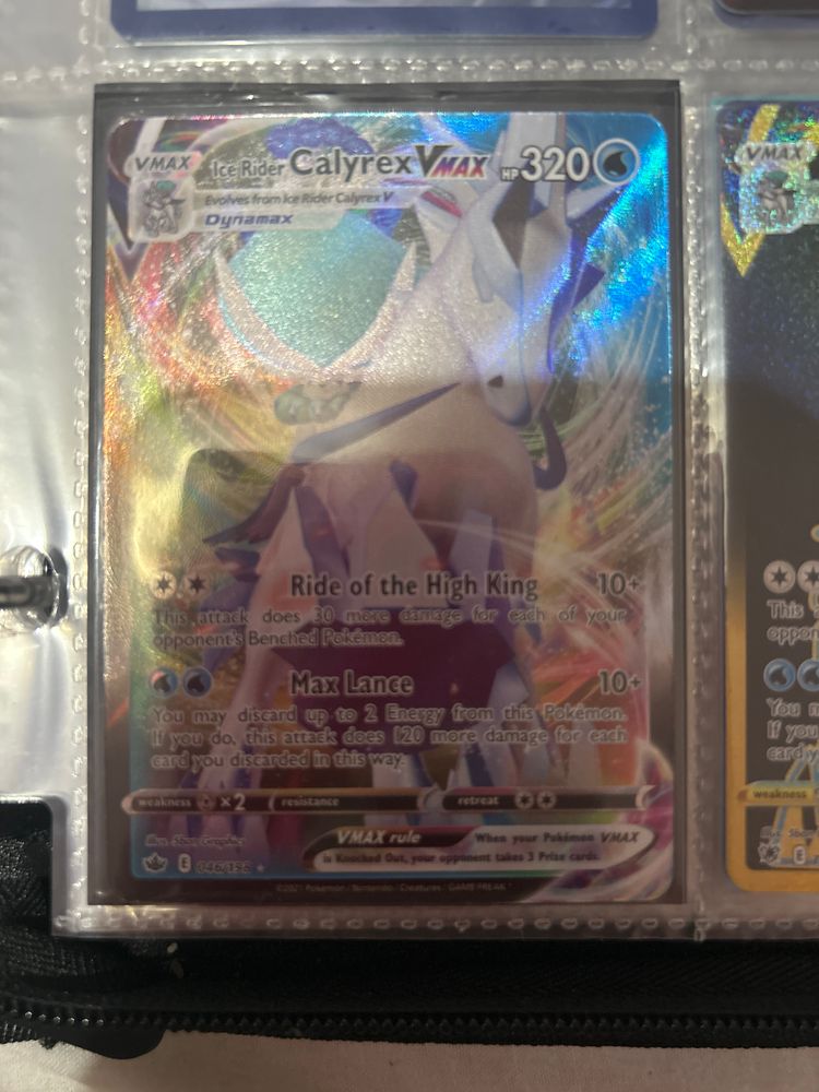 Ice Rider Calyrex Vmax Card