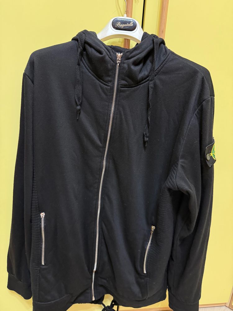 Stone Island Stone Island Black Zip-Up Hoodie product image