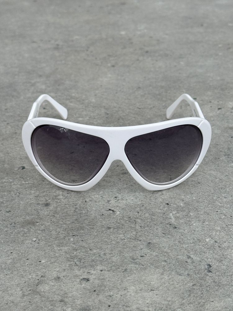 Versace 2000s Oversized Shield Logo Sunglasses image 6