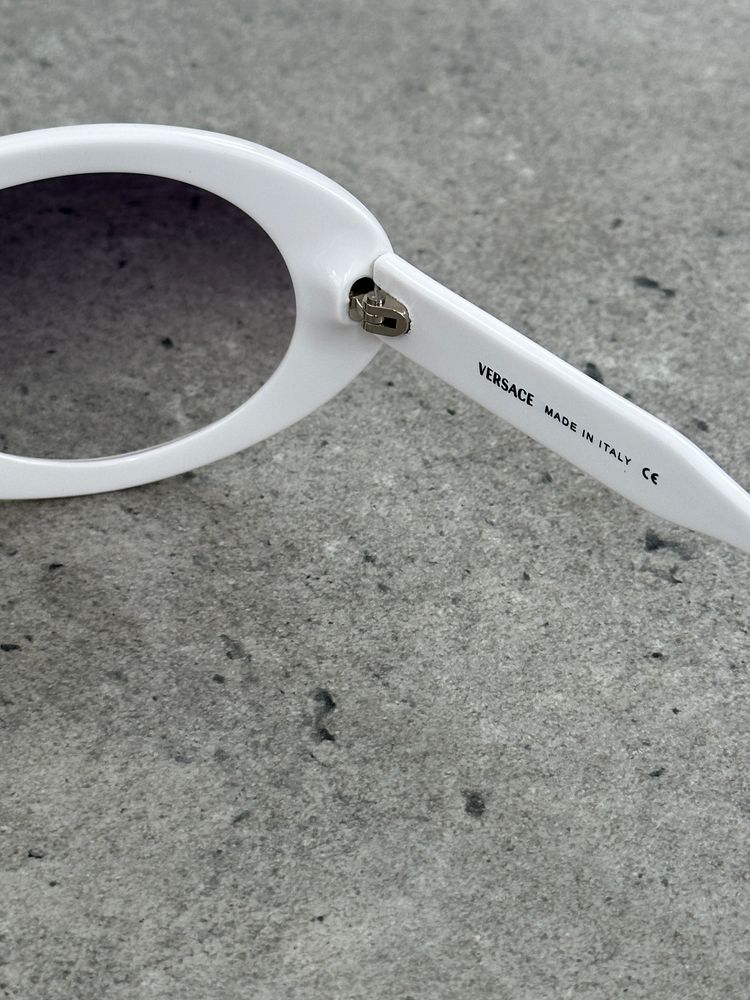 Versace 2000s Oversized Shield Logo Sunglasses image 7