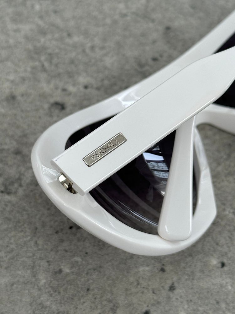Versace 2000s Oversized Shield Logo Sunglasses image 3
